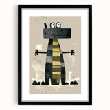 Playful Crocodile – Boys Room Wall Art