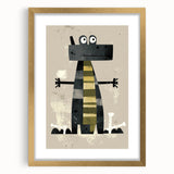 Playful Crocodile – Boys Room Wall Art