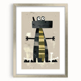 Playful Crocodile – Boys Room Wall Art