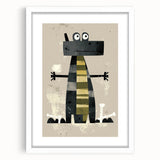 Playful Crocodile – Boys Room Wall Art