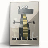 Playful Crocodile – Boys Room Wall Art