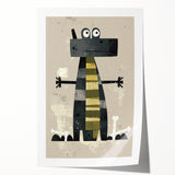 Playful Crocodile – Boys Room Wall Art