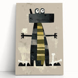 Playful Crocodile – Boys Room Wall Art