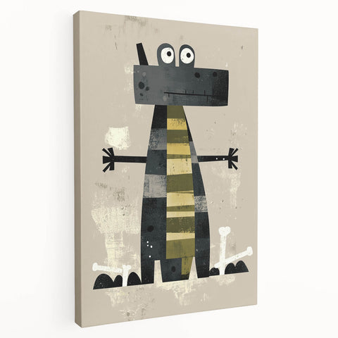 Playful Crocodile – Boys Room Wall Art