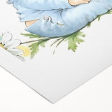 Baby with Flowers Nursery Wall Art – Kids Room & Baby Room Decor