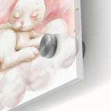 Sleeping Bunny - Kids Room Wall Art Canvas and Framed Options
