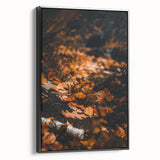 Black and white framed canvas featuring a vintage landscape scene, suitable for bedroom decor.