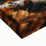 Large art depicting a black and white landscape painting on stretched canvas, ideal for bedroom wall decor.