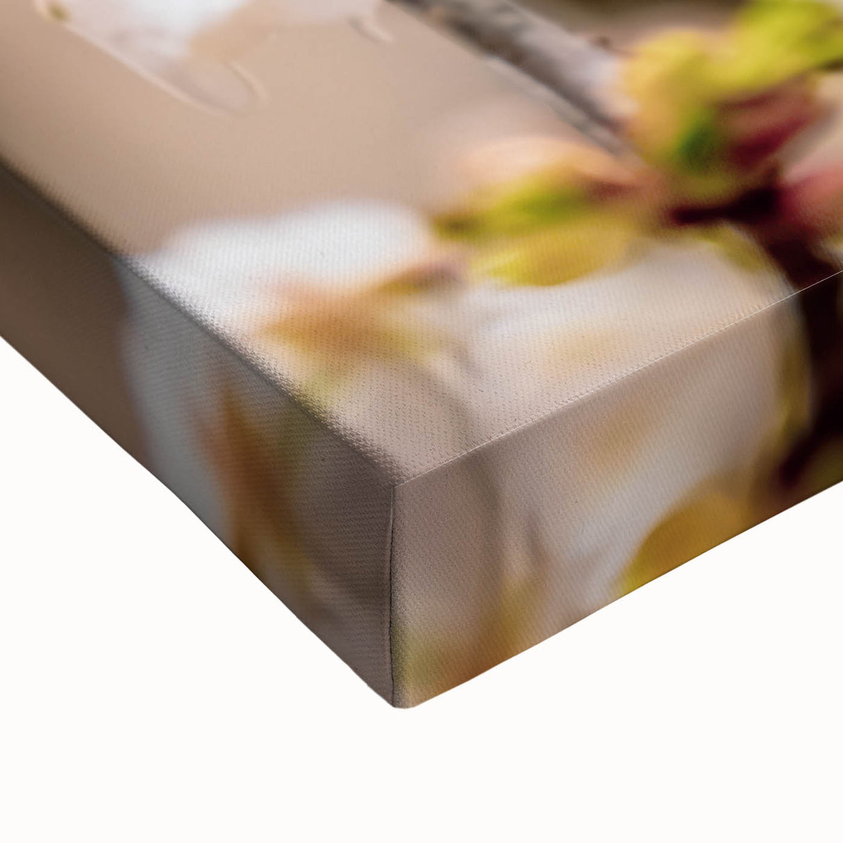 Large art depicting a spring landscape in black and white tones on stretched canvas, suitable for bedroom wall decor.