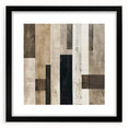Mid Century Modern Geometric Art - Neutral Minimalist Stripes Decor