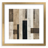 Mid Century Modern Geometric Art - Neutral Minimalist Stripes Decor