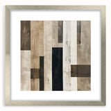 Mid Century Modern Geometric Art - Neutral Minimalist Stripes Decor