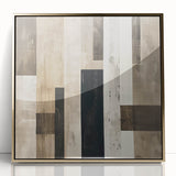 Mid Century Modern Geometric Art - Neutral Minimalist Stripes Decor