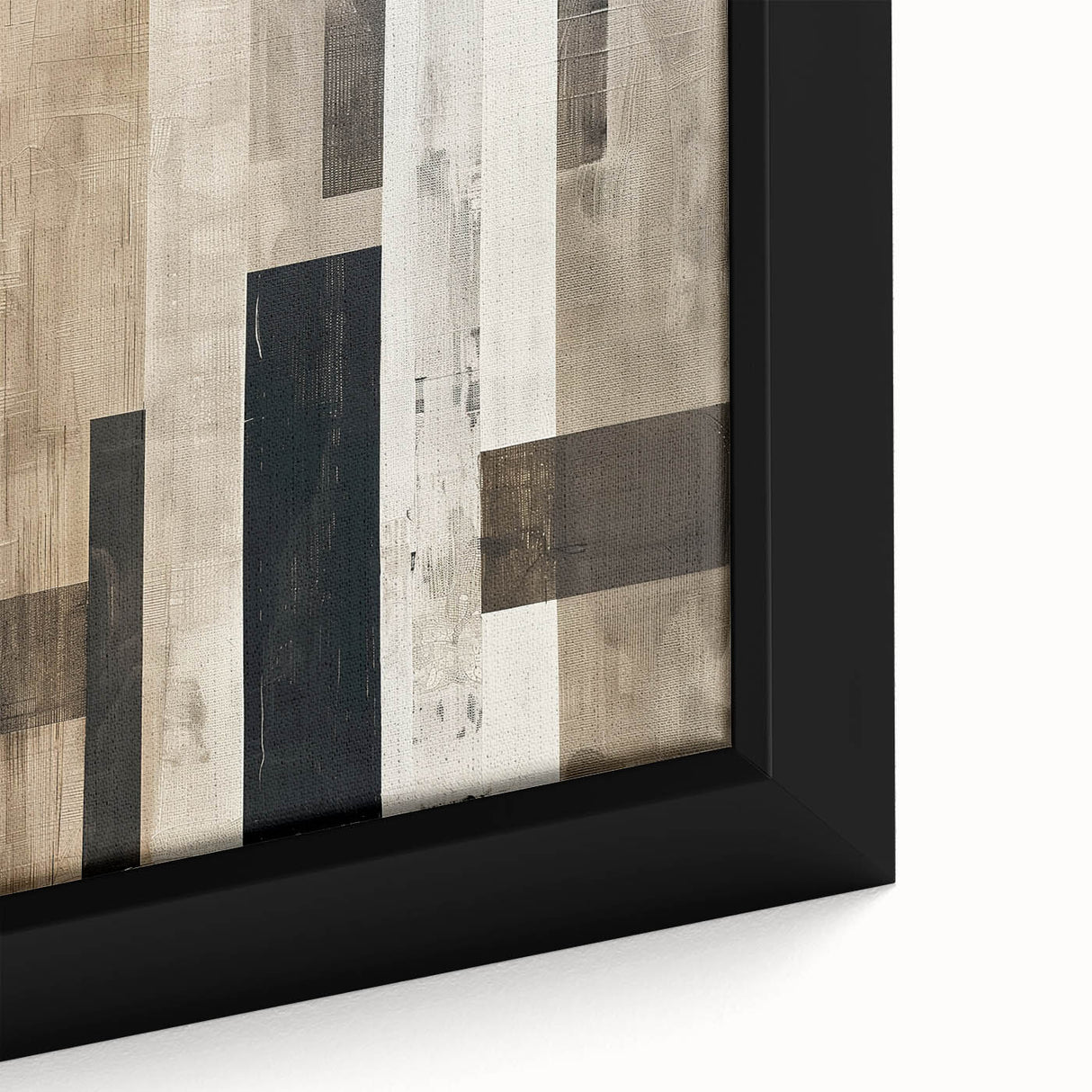Mid Century Modern Geometric Art - Neutral Minimalist Stripes Decor