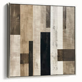 Mid Century Modern Geometric Art - Neutral Minimalist Stripes Decor