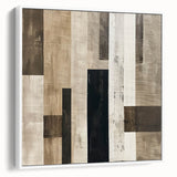 Mid Century Modern Geometric Art - Neutral Minimalist Stripes Decor