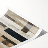 Mid Century Modern Geometric Art - Neutral Minimalist Stripes Decor