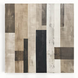 Mid Century Modern Geometric Art - Neutral Minimalist Stripes Decor