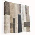 Mid Century Modern Geometric Art - Neutral Minimalist Stripes Decor