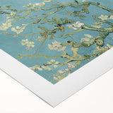 Art deco poster on rolled canvas featuring geometric patterns in neutral tones.