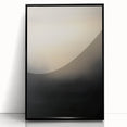 Framed acrylic artwork showcasing abstract strokes in black and white, featuring bold lines and dynamic shapes, ideal for modern interior decor.