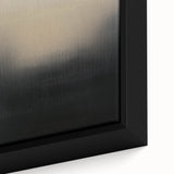 Close-up of a framed canvas featuring abstract strokes in vibrant colors, showcasing a modern artistic design that adds a contemporary flair to any space.