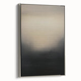 Framed canvas artwork showcasing abstract strokes in shades of silver and gray, adding a modern touch to home decor. Perfect for contemporary living spaces.