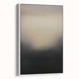 Framed canvas art featuring abstract strokes in soft pastel colors, showcasing a modern design with a white frame, ideal for contemporary home decor.