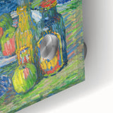 Modern Wall Art – Vibrant Still Life with Bottles and Fruit