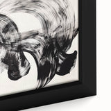 Close-up of an abstract strokes framed canvas artwork showcasing vibrant colors and dynamic patterns, perfect for contemporary home decor. Ideal for art lovers seeking to enhance their interior spaces with unique designs.