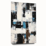 Abstract acrylic wall art featuring colorful strokes on glass, showcasing a dynamic side view with decorative pins, ideal for modern home decor.