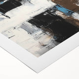 Abstract strokes canvas art showcasing vibrant colors and dynamic shapes, ideal for modern home decor. Packaged securely in a sturdy cardboard tube for safe delivery.