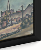 Modern Wall Art – Abstract Urban Landscape in Earthy Tones