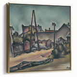 Modern Wall Art – Abstract Urban Landscape in Earthy Tones