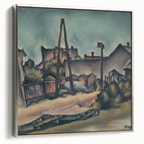 Modern Wall Art – Abstract Urban Landscape in Earthy Tones