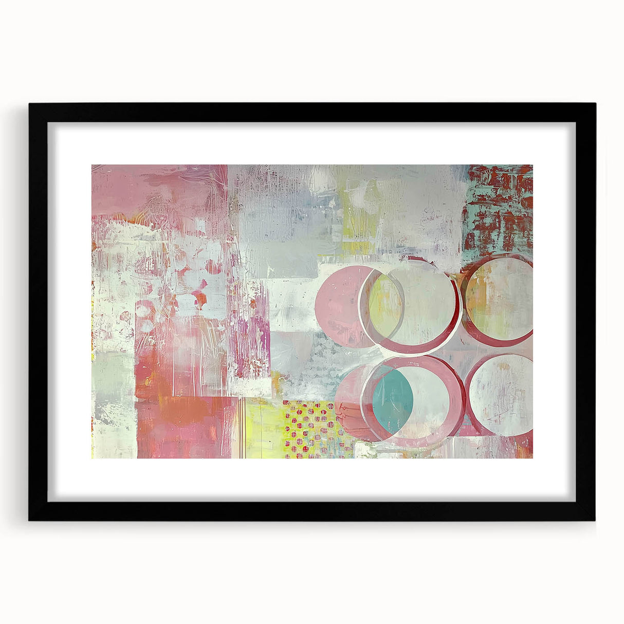 Abstract strokes frame in matte black, showcasing an artistic design with dynamic brush strokes and a sophisticated aesthetic. Ideal for modern home decor, adding elegance and creativity to any space.