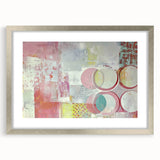 Abstract strokes in a silver frame with a mat, showcasing a modern design that adds elegance to any decor. Ideal for contemporary art enthusiasts seeking unique wall accents.