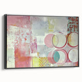 Framed canvas artwork showcasing abstract strokes in black and white, highlighting fluid lines and modern design, perfect for contemporary home decor.