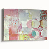 Abstract framed canvas artwork showcasing dynamic silver and white strokes, presented from a side view, ideal for modern home decor. This piece adds elegance and sophistication to any interior space.