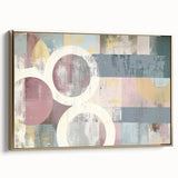 Framed canvas artwork showcasing abstract strokes in elegant gold tones, viewed from the side, ideal for modern home decor and artistic interiors. Perfect for enhancing contemporary spaces with a touch of sophistication.