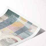 Abstract strokes canvas print featuring vibrant colors in a fluid design, showcasing dynamic brushwork and artistic textures, ideal for modern home decor.