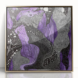 Framed acrylic artwork showcasing abstract gold strokes on a textured background, perfect for modern home decor or office spaces. Elegant and eye-catching design.