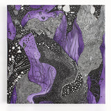 Abstract canvas artwork showcasing vibrant strokes in shades of blue, orange, and yellow, perfect for modern home decor, enhancing any living space with energy and style.