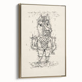 Modern Wall Art – Paul Klee’s "Ass (Esel)" Abstract Drawing