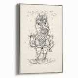 Modern Wall Art – Paul Klee’s "Ass (Esel)" Abstract Drawing