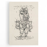 Modern Wall Art – Paul Klee’s "Ass (Esel)" Abstract Drawing