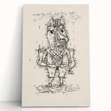 Modern Wall Art – Paul Klee’s "Ass (Esel)" Abstract Drawing