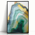 Framed acrylic artwork displaying abstract strokes in black and white, emphasizing modern design aesthetics, ideal for contemporary home decor.