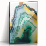 Framed acrylic artwork showcasing abstract silver strokes against a white background, ideal for modern decor. Perfect for enhancing contemporary living spaces.