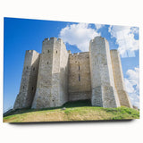 Acrylic glass artwork showcasing a vibrant landscape of a castle, viewed from the side. The piece features rich colors and intricate details, perfect for adding elegance to any decor.
